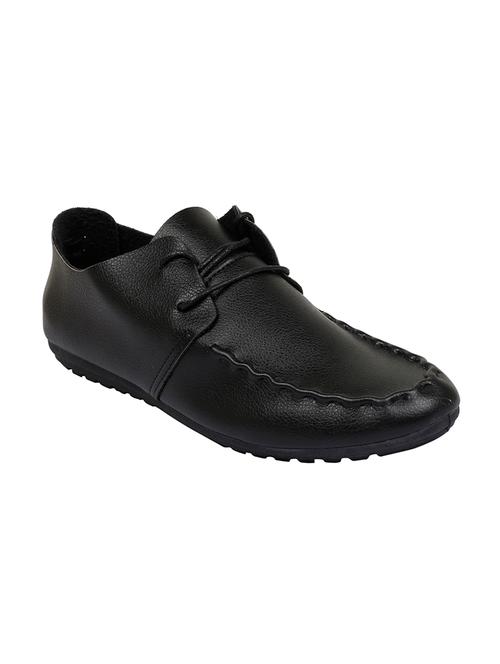 black leatherette lace up shoe - 14413003 - Very Small Image - 1