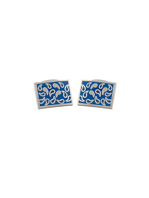 blue metal cufflink - 14414001 - Very Small Image - 1
