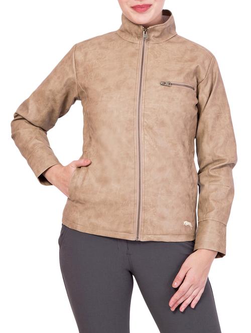 neutral leather leather/leatherette jacket - 14414388 - Very Small Image - 1