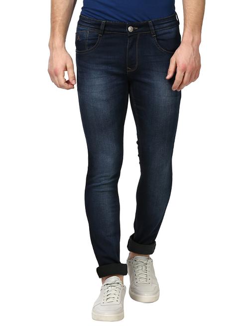 blue cotton blend jeans - 14416683 - Very Small Image - 1