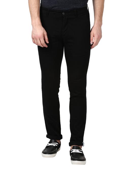 black cotton chinos - 14417210 - Very Small Image - 1