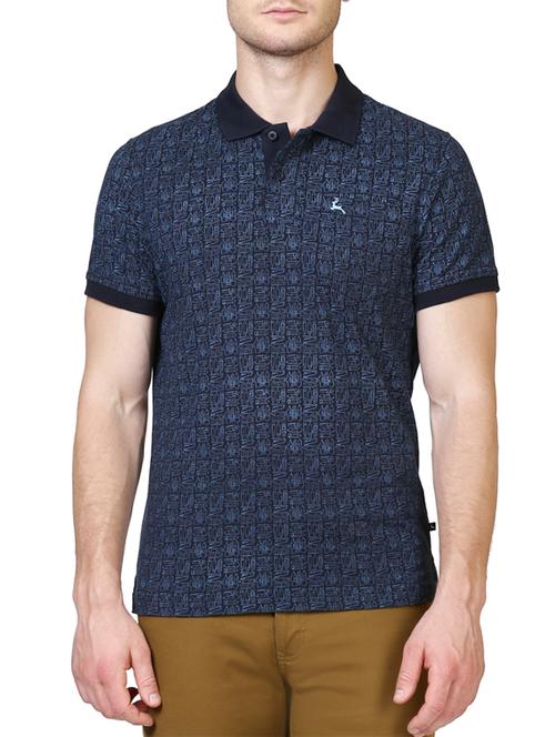 blue cotton printed t-shirt - 14417382 - Very Small Image - 1
