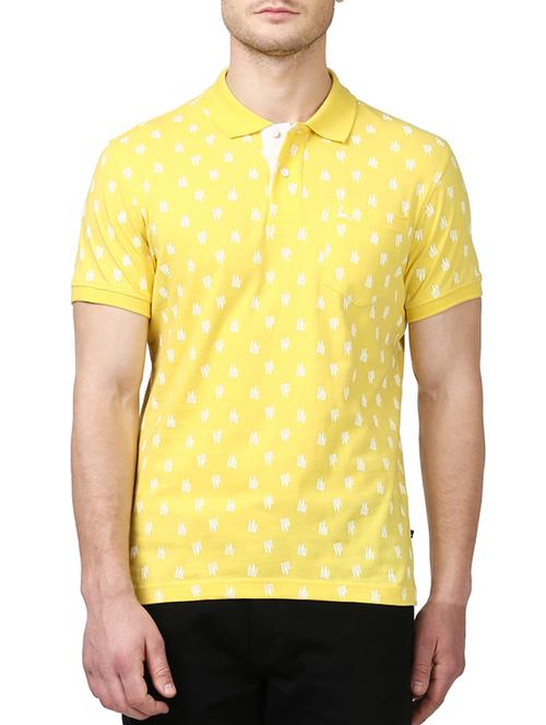 yellow cotton printed t-shirt - 14417391 - Very Small Image - 1