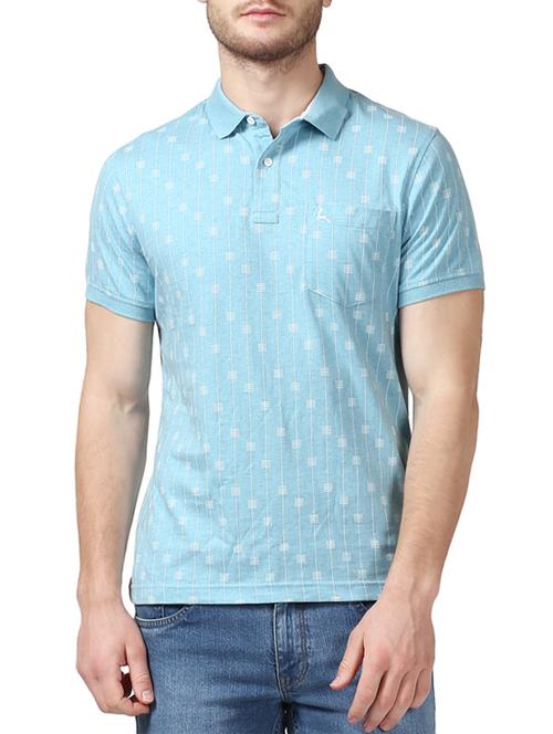 blue cotton printed tshirt - 14417395 - Very Small Image - 1