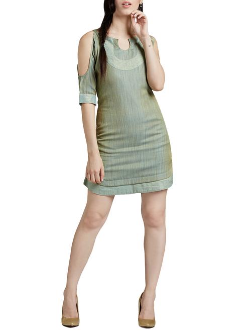 multicolored pure silk dress - 14417757 - Very Small Image - 1