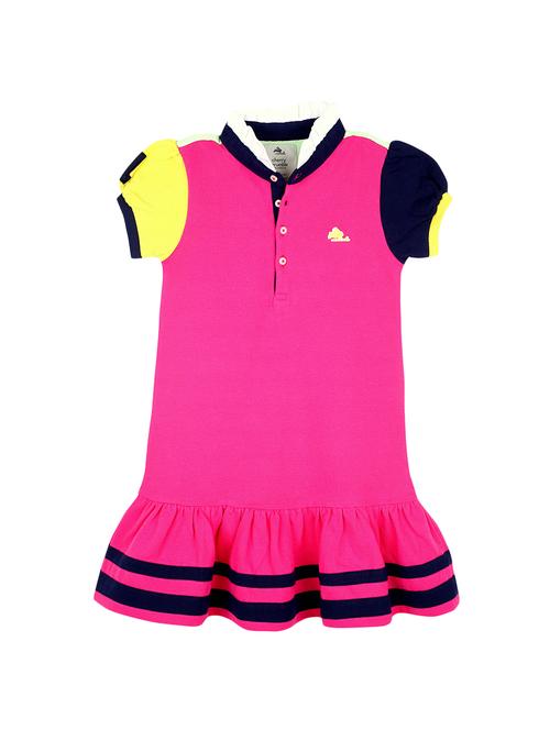 pink cotton frock - 14418728 - Very Small Image - 1