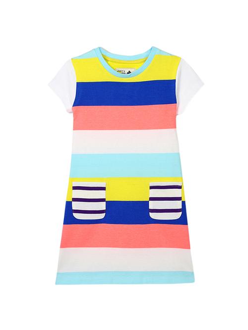 multi colored cotton frock - 14418759 - Very Small Image - 1