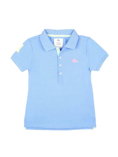 blue colored cotton regular top - 14418817 - Very Small Image - 1