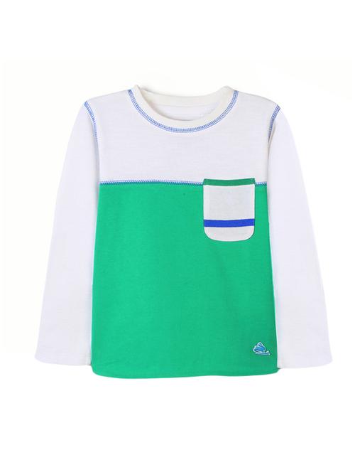 pocket patched color block top - 14418846 - Very Small Image - 1