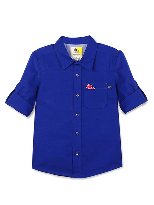 roll up sleeve pocket patched shirt - 14418851 - Very Small Image - 1