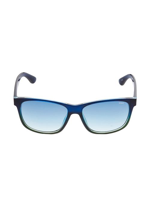 idee gradient square men's sunglasses - (ids2075c3sg|57|blue gradient and green lens) - 14419957 - Very Small Image - 1