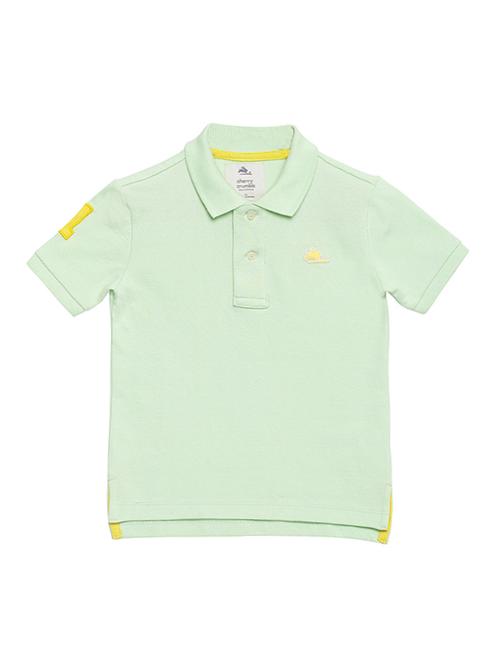 polo neck numeric appliqued t-shirt - 14420336 - Very Small Image - 1