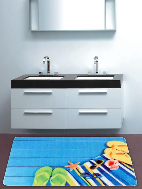cortina microfiber bathroom non-slip printed mats - 14421083 - Very Small Image - 1