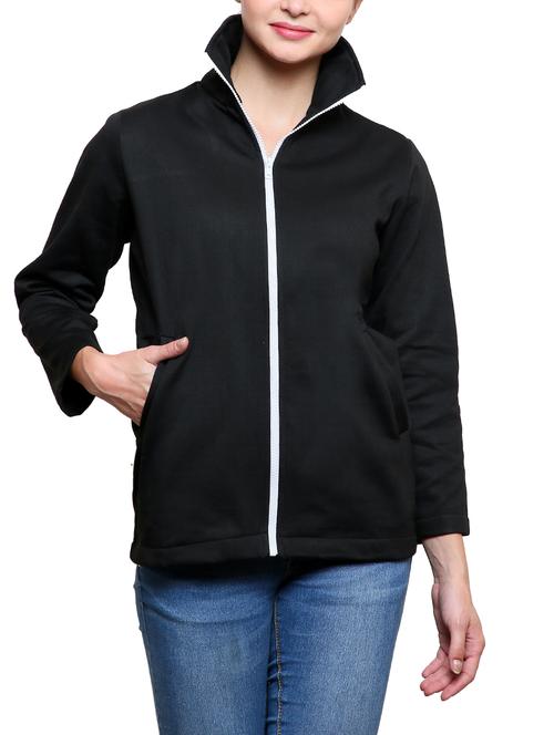 solid black fleece jacket - 14421992 - Very Small Image - 1