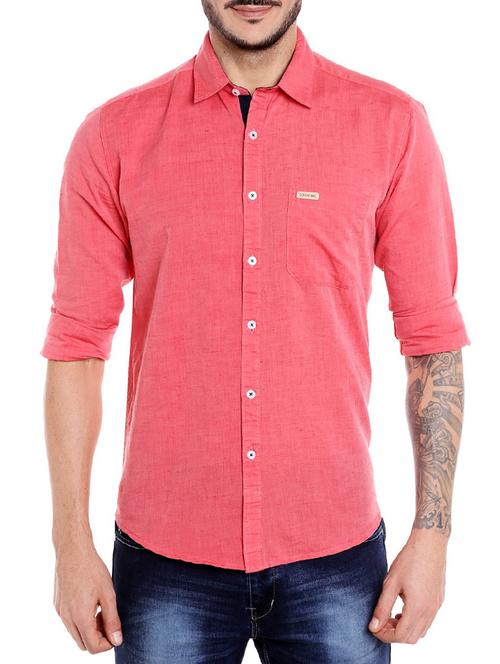 red cotton casual shirt - 14423823 - Very Small Image - 1