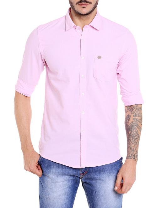 pink cotton casual shirt - 14423826 - Very Small Image - 1