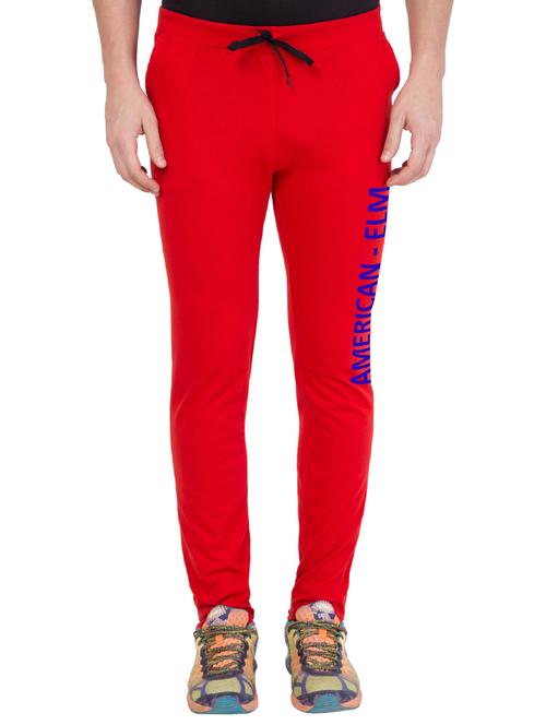 red cotton track pant - 14424832 - Very Small Image - 1