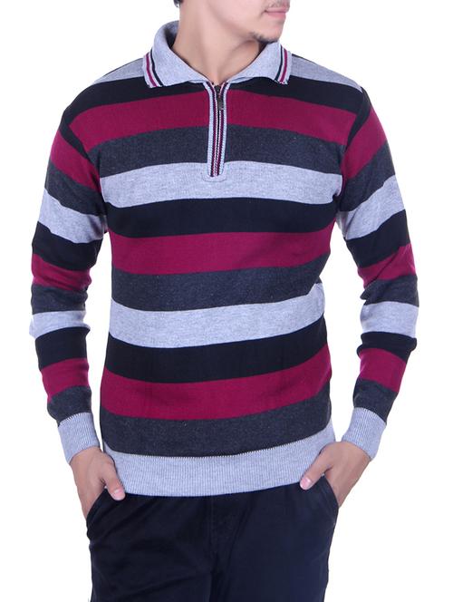 multi colored wool pullover - 14425044 - Very Small Image - 1