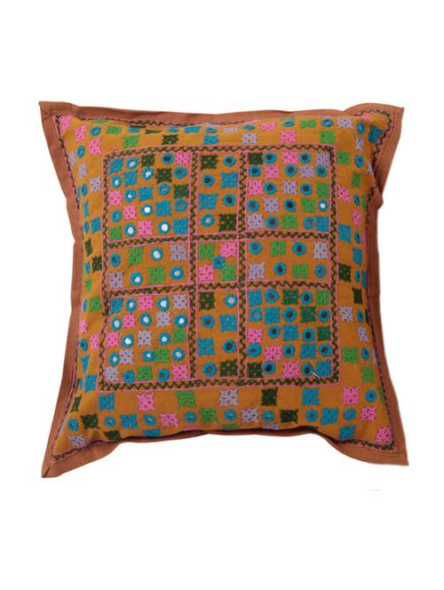 cotton single rajasthani traditional cushion cover by rajrang - 14425220 - Very Small Image - 1