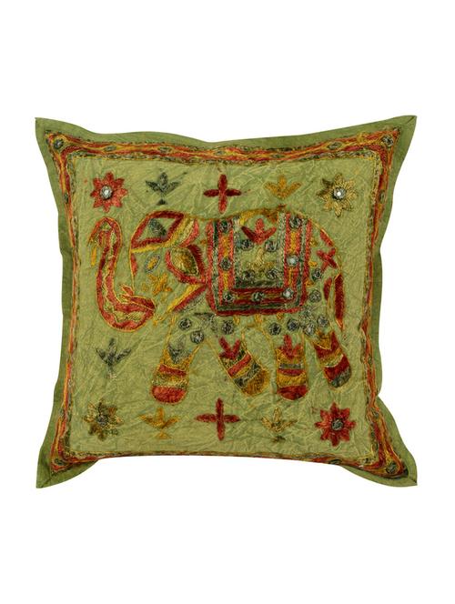 cotton single rajasthani traditional cushion cover by rajrang - 14425286 - Very Small Image - 1