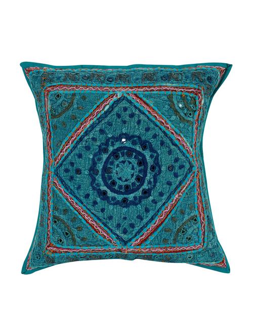 cotton single rajasthani traditional cushion cover by rajrang - 14425390 - Very Small Image - 1
