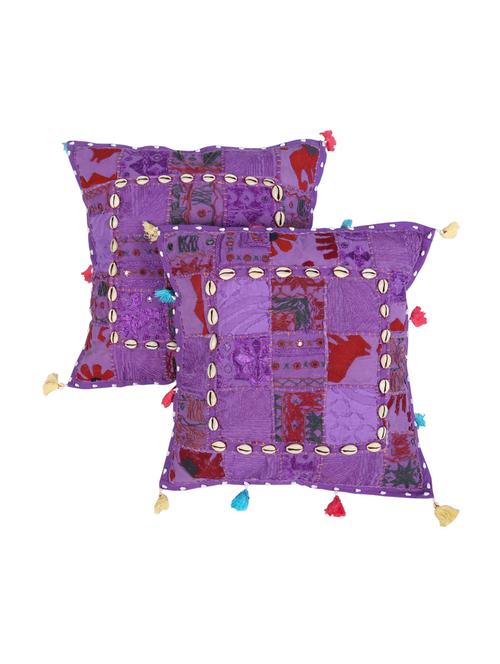 cotton set of 2 rajasthani traditional cushion cover by rajrang - 14425437 - Very Small Image - 1