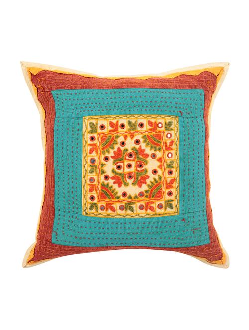 cotton single rajasthani traditional cushion cover by rajrang - 14425446 - Very Small Image - 1