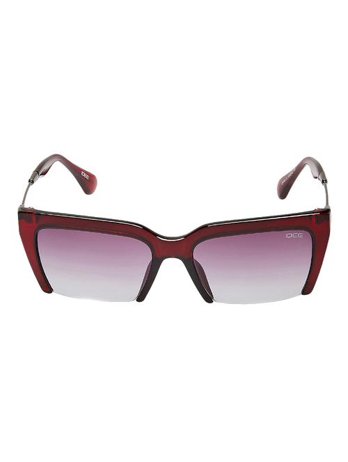 idee gradient square women's sunglasses - (ids2158c2sg|55|burgundy gradient color) - 14426878 - Very Small Image - 1