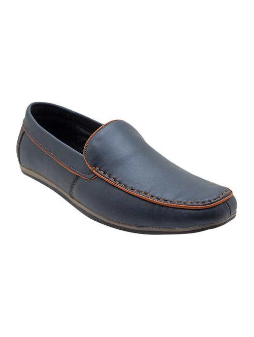 blue leatherette slip on loafer - 14427908 - Very Small Image - 1