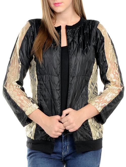 black quilted casual jacket - 14428117 - Very Small Image - 1