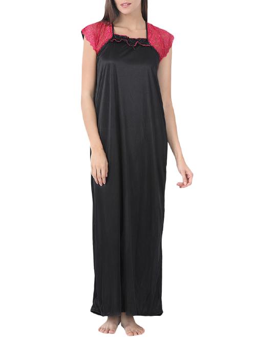black satin gown - 14429091 - Very Small Image - 1