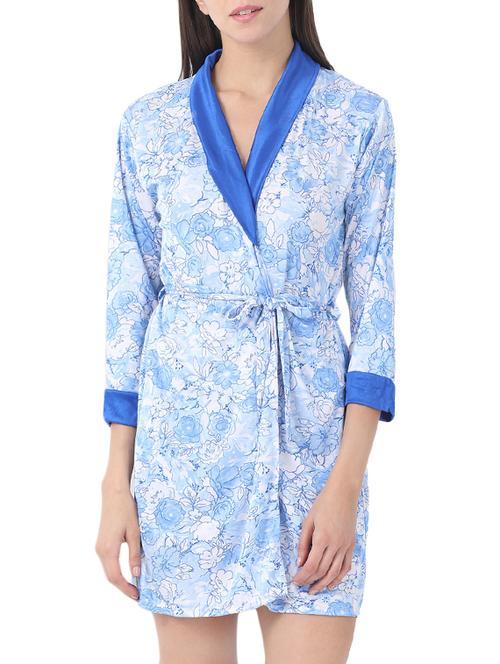 blue satin sleepshirt - 14429098 - Very Small Image - 1