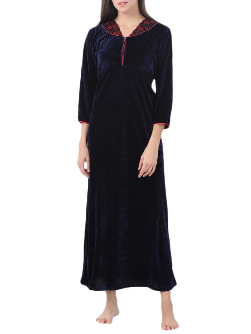 blue velvet nighty - 14429103 - Very Small Image - 1