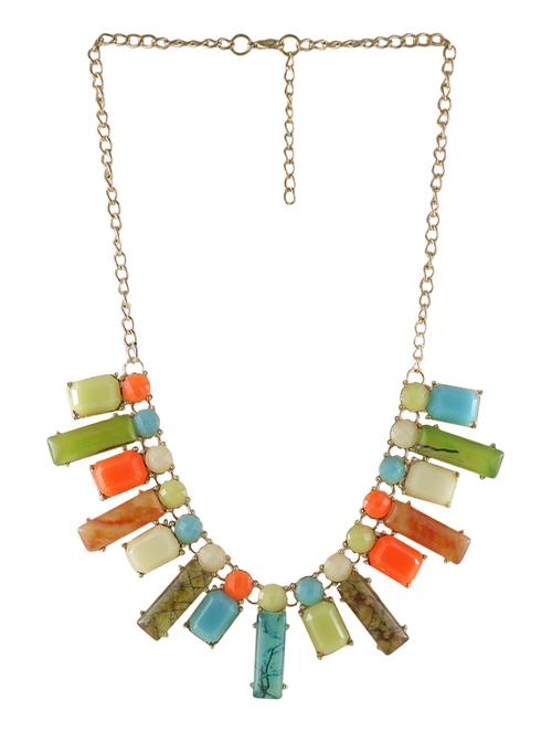 multi colored glass statement necklace - 14429363 - Very Small Image - 1
