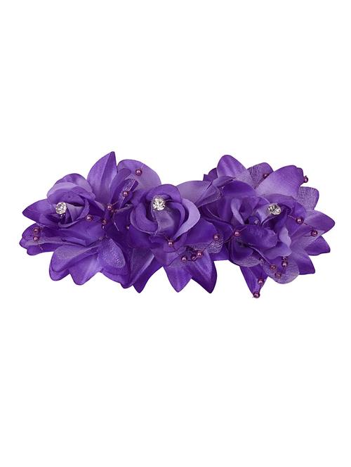 purple fabric hair clip - 14432355 - Very Small Image - 1