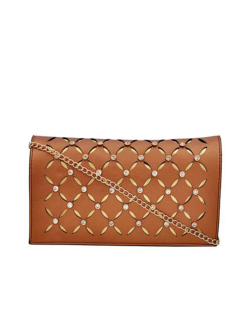 brown leatherette sling bag - 14432464 - Very Small Image - 1