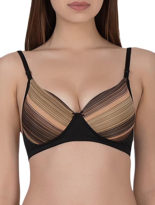 brown polyamide tshirt bra - 14432802 - Very Small Image - 1