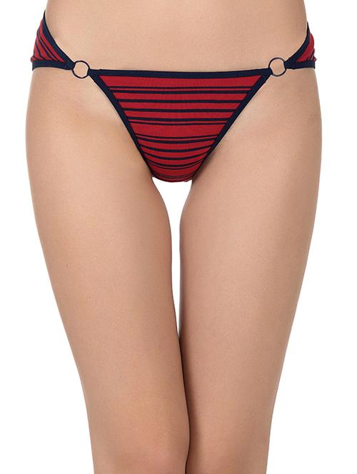 red cotton bikini panty - 14432847 - Very Small Image - 1