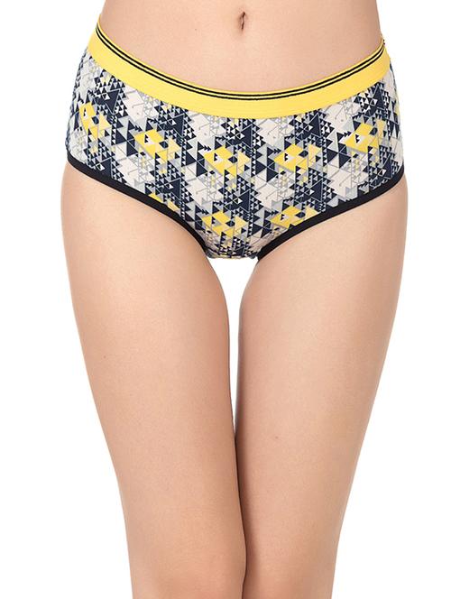yellow cotton hipster panty - 14432849 - Very Small Image - 1