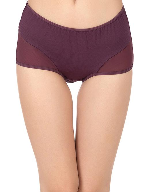 purple cotton hipster panty - 14432851 - Very Small Image - 1