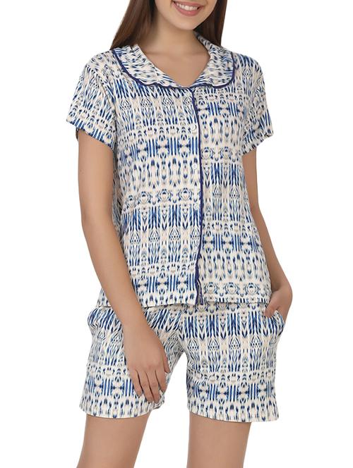 white viscose nightwear set - 14432932 - Very Small Image - 1
