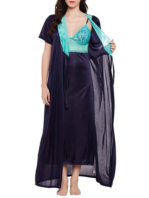 contrast detail nightwear set - 14432942 - Very Small Image - 1