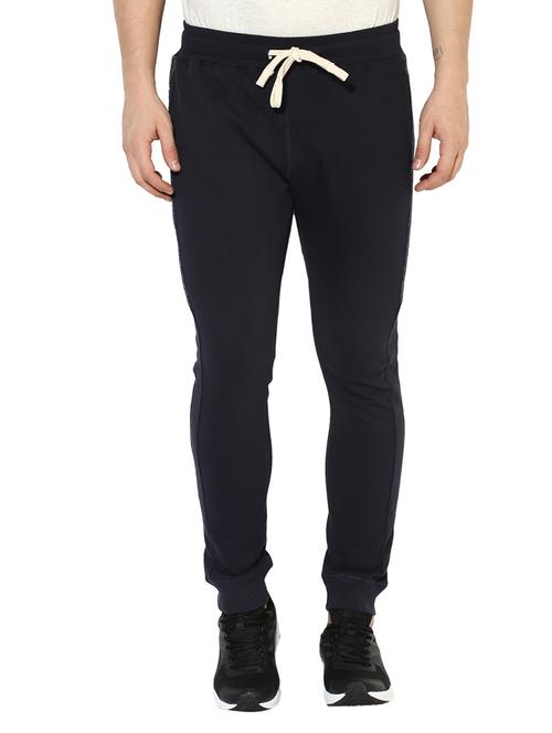 dark blue cotton joggers - 14433183 - Very Small Image - 1