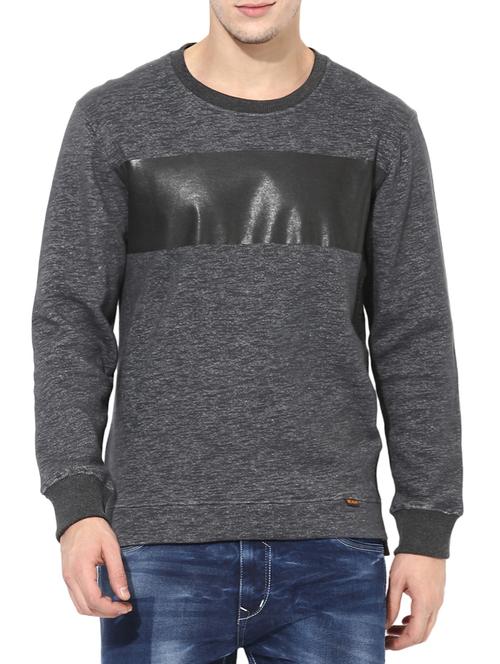grey cotton sweatshirt - 14433246 - Very Small Image - 1