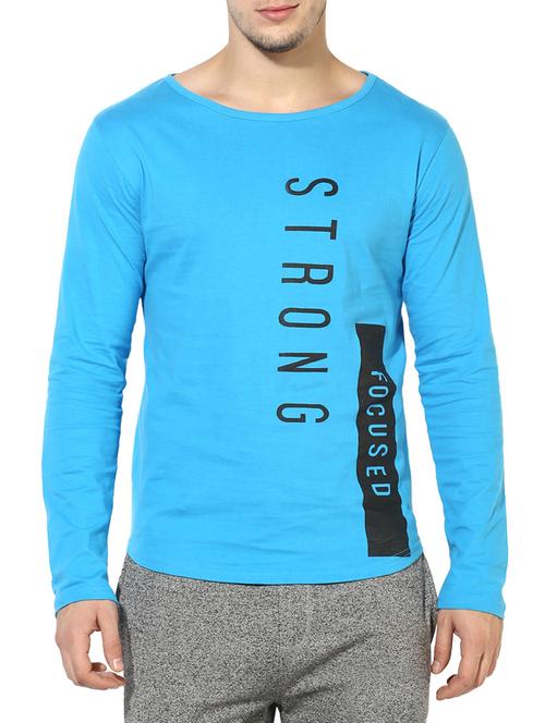 blue cotton t-shirt - 14433253 - Very Small Image - 1