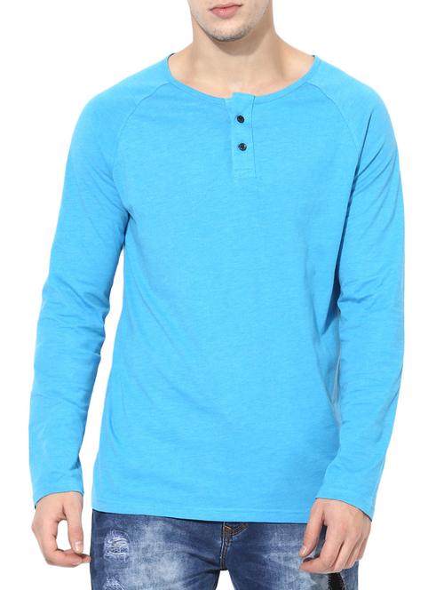 blue cotton t-shirt - 14433256 - Very Small Image - 1