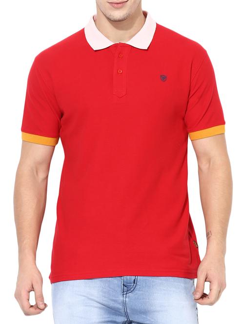 red cotton t-shirt - 14433275 - Very Small Image - 1