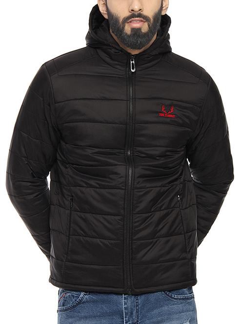 black nylon casual jacket - 14435969 - Very Small Image - 1