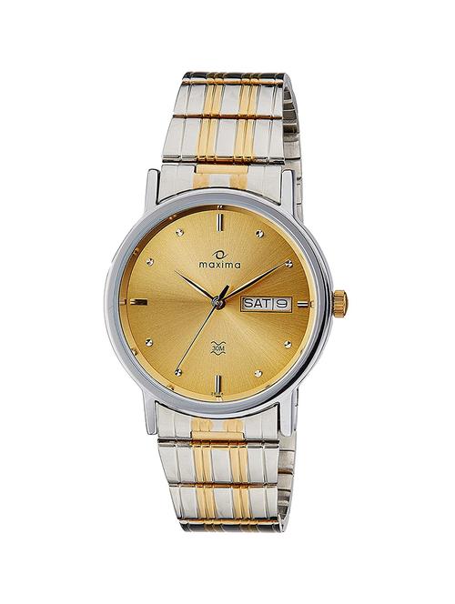 maxima analog gold dial men's watch - 26154cmgt - 14436573 - Very Small Image - 1
