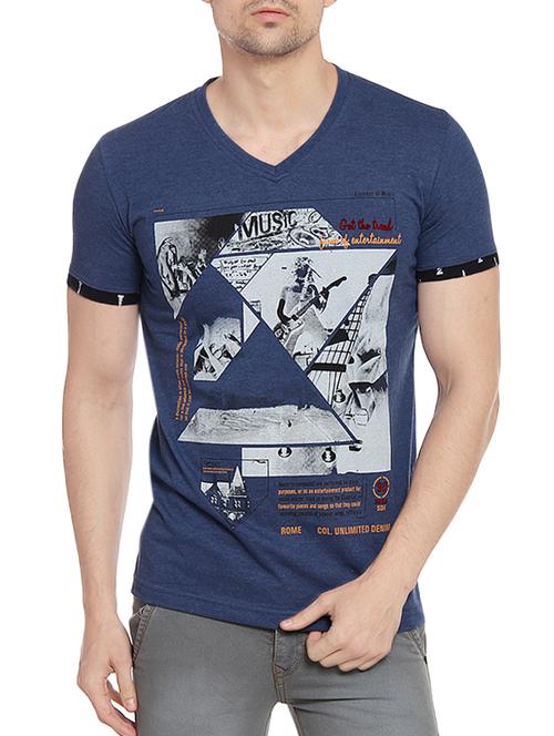 blue cotton t-shirt - 14436660 - Very Small Image - 1